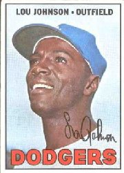 1967 Topps Baseball Cards      410     Lou Johnson
